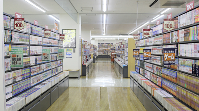 ブックオフ店内