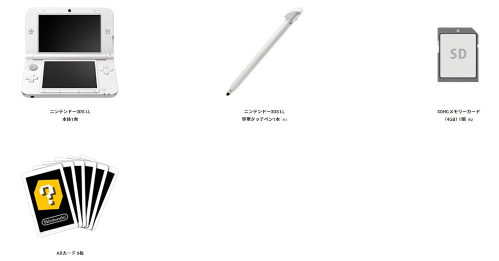 ３DSLL付属品の画像