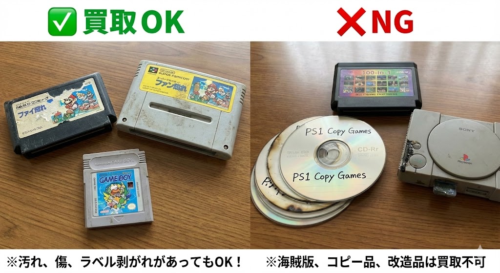 買取OKな商品と買取NGの商品