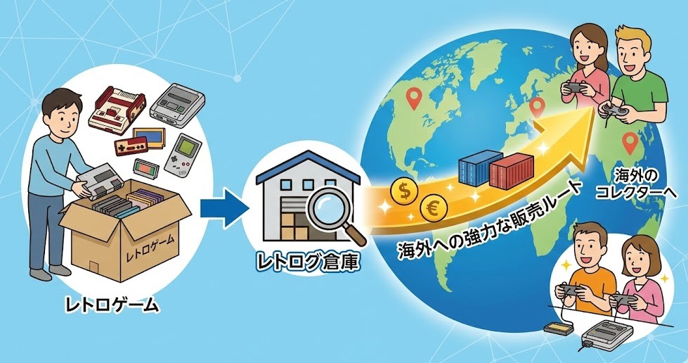 海外への強力な販売ルートがあるレトログ